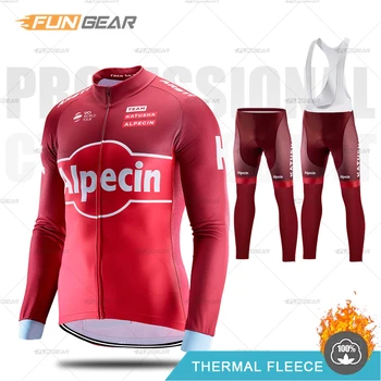 Cycling Clothing Alpecin Pro Team Long Sleeve Jersey Set Men MTB Bike Uniform Thermal Fleece winter Clothes 
Cycling Clothing Alpecin Pro Team Long Sleeve Jersey Set Men MTB Bike Uniform Thermal Fleece winter Clothes