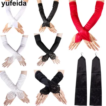 Satin Women Long Fingerless Gloves Female Elbow Summer Sun Protection Driving Gloves Opera Evening Party Prom Ladies Gloves
Satin Women Long Fingerless Gloves Female Elbow Summer Sun Protection Driving Gloves Opera Evening Party Prom Ladies Gloves