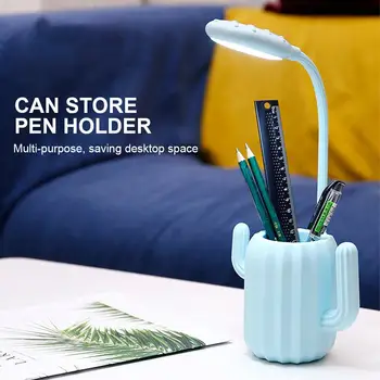 USB Rechargeable LED Desk Lamp Foldabe Cute Cactus Pen Holder Touch Dimmable Night Light Eye Protection Table lamp Reading Light
USB Rechargeable LED Desk Lamp Foldabe Cute Cactus Pen Holder Touch Dimmable Night Light Eye Protection Table lamp Reading Light