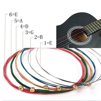 6 Pcs/Set New Colorful Guitar Strings Acoustic Guitar Accessories 6 Different Colorful Strings Guitar Parts #2
6 Pcs/Set New Colorful Guitar Strings Acoustic Guitar Accessories 6 Different Colorful Strings Guitar Parts #2