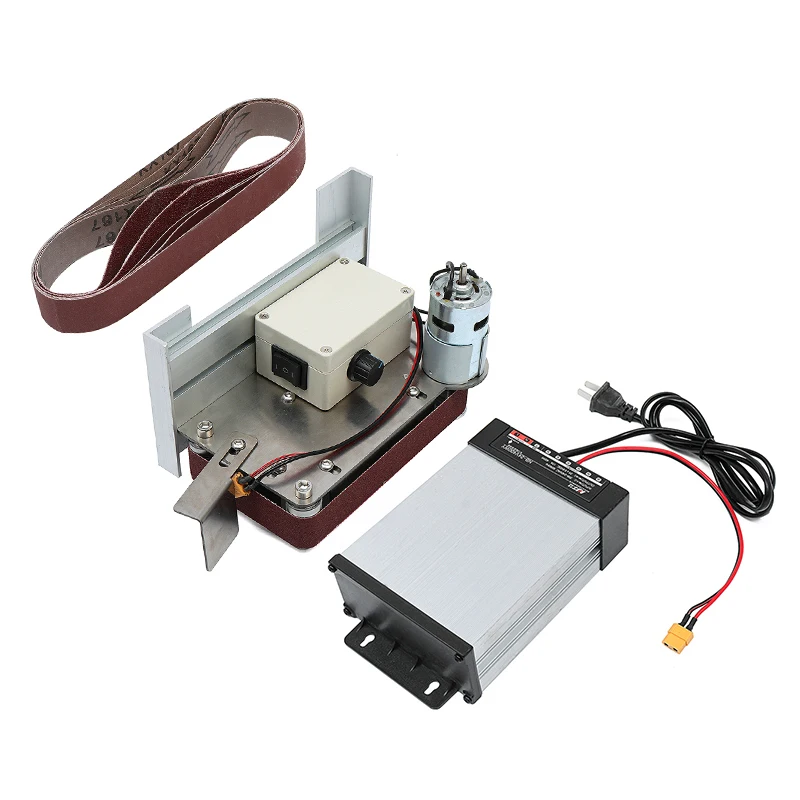 24V 400W Multifunctional Grinder Mini Electric Belt Sander Diy Polishing Grinding Machine Cutter Edges Sharpener Belt Grinder
24V 400W Multifunctional Grinder Mini Electric Belt Sander Diy Polishing Grinding Machine Cutter Edges Sharpener Belt Grinder