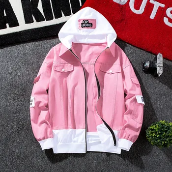 Spring Denim Jacket Male Korean Version of The Slim Pike Jacket Fashion Baseball Uniform Trend Men's Couple Hooded Printedjacket
Spring Denim Jacket Male Korean Version of The Slim Pike Jacket Fashion Baseball Uniform Trend Men's Couple Hooded Printedjacket