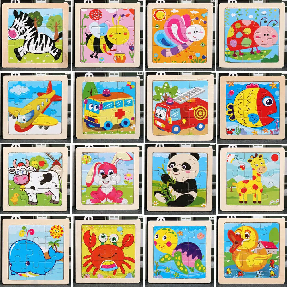 Toddler Baby Educational Toy Puzzle Animals Wooden Puzzle Development Learning Cartoon Jigsaw puzzle 17 Styles
Toddler Baby Educational Toy Puzzle Animals Wooden Puzzle Development Learning Cartoon Jigsaw puzzle 17 Styles