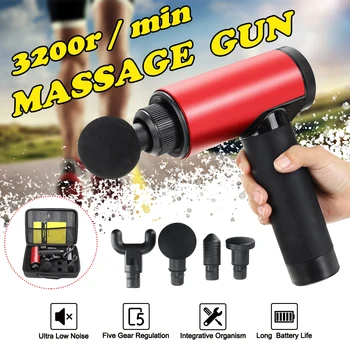 Muscle Therapy Massage Guns 3 Gears Muscle Massager Pain Sport Massage Machine Relax Body Slimming Shaping With 4 Heads+Bag Gift
Muscle Therapy Massage Guns 3 Gears Muscle Massager Pain Sport Massage Machine Relax Body Slimming Shaping With 4 Heads+Bag Gift
