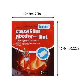 8pcs Capsicum Plaster Neck Pains Back Muscle Pain Relief Patch Of Health Care
8pcs Capsicum Plaster Neck Pains Back Muscle Pain Relief Patch Of Health Care