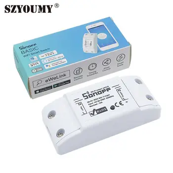 SZYOUMY WiFi Wireless Remote control Switch Light Timer Switch 10a AC90-250v Smart Automation Module
SZYOUMY WiFi Wireless Remote control Switch Light Timer Switch 10a AC90-250v Smart Automation Module