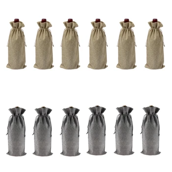 12Pcs Durable Wine Bags Burlap Red Wine Bottle Glass Bag Travel Pouch Gift Weddings Party Reusable Weddings Packaging Bag
12Pcs Durable Wine Bags Burlap Red Wine Bottle Glass Bag Travel Pouch Gift Weddings Party Reusable Weddings Packaging Bag