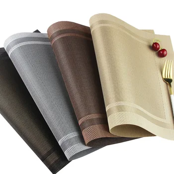 European Style Table Mats Double Frame Rectangular PVC Western Food Simple Table Pads Waterproof Heat Resistance Bowl Dish Mats
European Style Table Mats Double Frame Rectangular PVC Western Food Simple Table Pads Waterproof Heat Resistance Bowl Dish Mats
