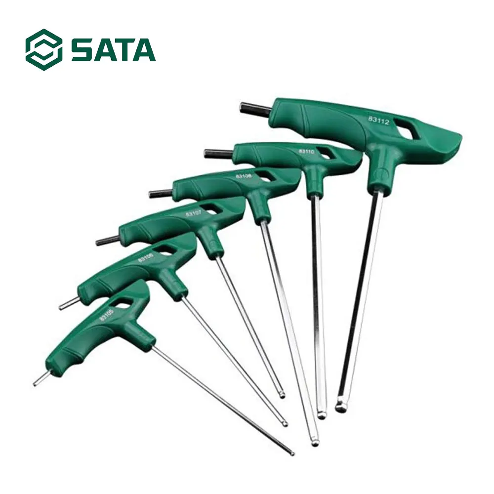 SATA Tool Ball Point Hex Key Wrench T Shape Handle Inner Hexagon Spanner Ball End 2-10mm
SATA Tool Ball Point Hex Key Wrench T Shape Handle Inner Hexagon Spanner Ball End 2-10mm