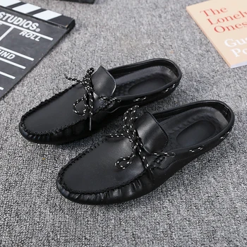 2020 Designer Half slippers Mens Lace Up Lazy Shoes Men Luxury Brand Men Loafer Shoes Anti Slip Men Casual Shoes Good Quality
2020 Designer Half slippers Mens Lace Up Lazy Shoes Men Luxury Brand Men Loafer Shoes Anti Slip Men Casual Shoes Good Quality