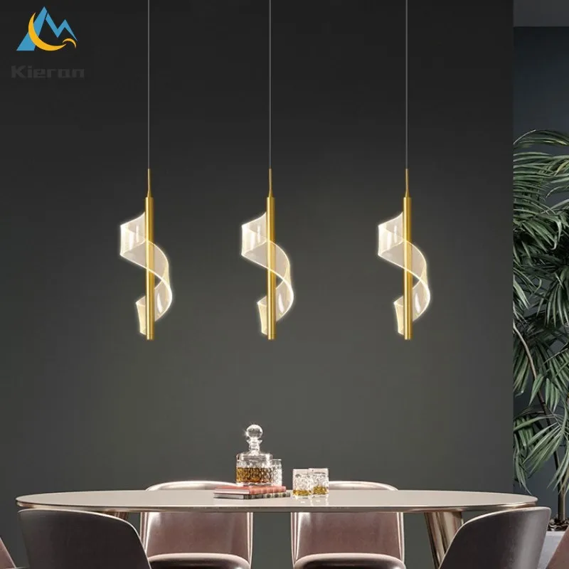 Nordic Modern Simple High-light Acrylic Led Chandelier Bedroom Bar Cafe Dining Room Bedside Lamp Room Decor Spiral Pendant Light
Nordic Modern Simple High-light Acrylic Led Chandelier Bedroom Bar Cafe Dining Room Bedside Lamp Room Decor Spiral Pendant Light