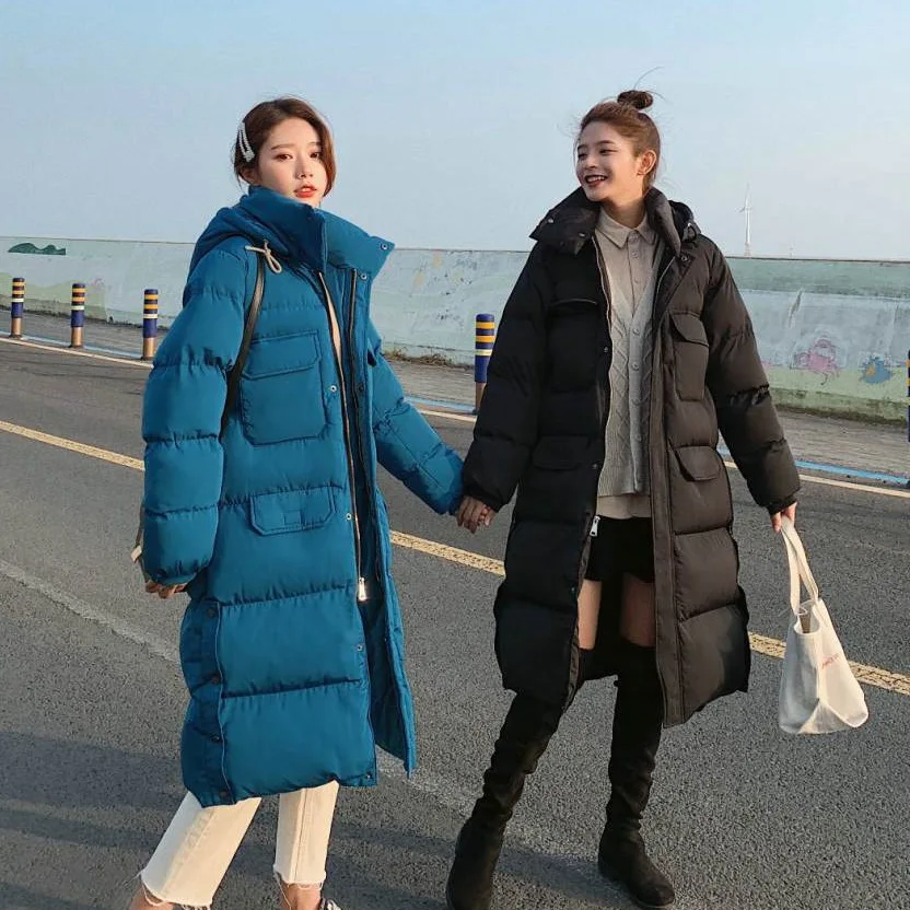 Photo Shoot CHIC Elegant Ol Blue Mid-length over-the-Knee Straight-Cut Hooded Drawstring Best Friend Thick Cotton Overcoat Women
Photo Shoot CHIC Elegant Ol Blue Mid-length over-the-Knee Straight-Cut Hooded Drawstring Best Friend Thick Cotton Overcoat Women