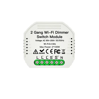 2 Gang 2 Way Wifi Smart Light Switch Diy Breaker Module Smart Life Tuya APP Remote Control Working with Alexa Echo Google Home
2 Gang 2 Way Wifi Smart Light Switch Diy Breaker Module Smart Life Tuya APP Remote Control Working with Alexa Echo Google Home