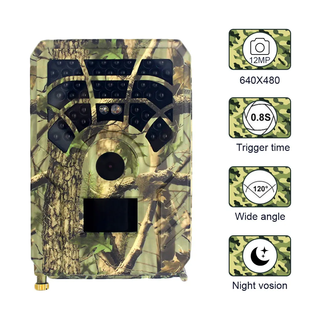 PR300A Hunting Camera 12MP 1080P 120 Degrees PIR Sensor Wide Angle Infrared Night Vision Wildlife Trail Thermal Imager Video Cam
PR300A Hunting Camera 12MP 1080P 120 Degrees PIR Sensor Wide Angle Infrared Night Vision Wildlife Trail Thermal Imager Video Cam