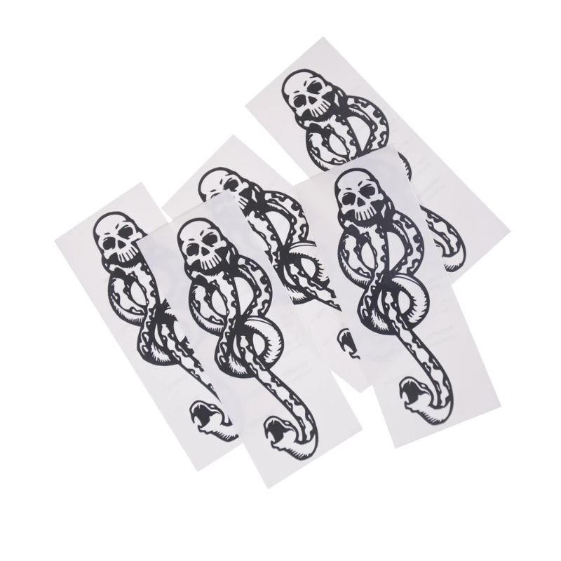 

1/5PCS Death Eaters Dark Mark Make Up Tattoos Stickers Cosplay Accessories and Dancing Party Dance Arm Art Temporary Tatoo