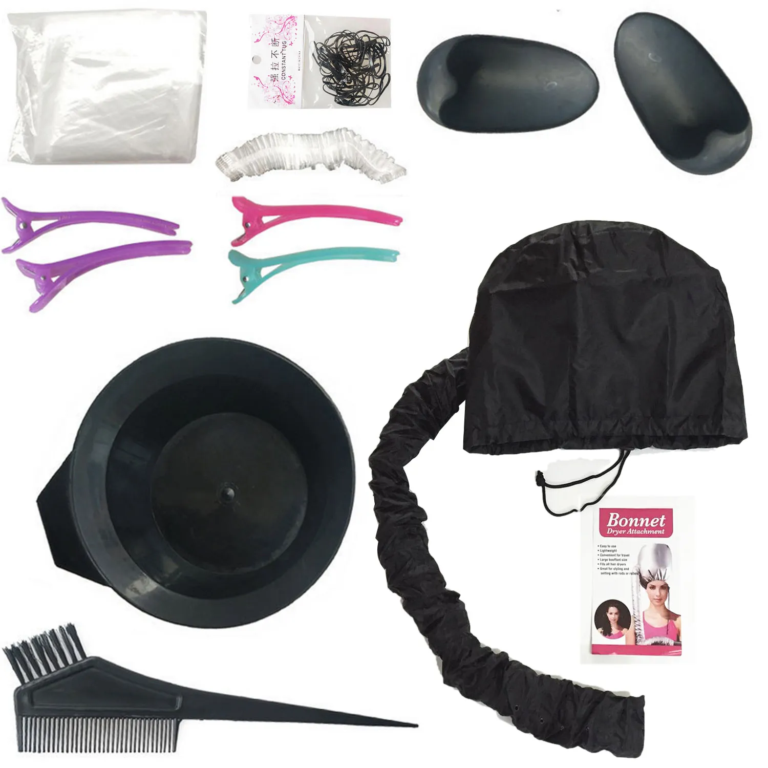 Hair Dryer Bonnet Hood Cap Blow Dryer Attachment with 11PCS Hair Coloring Tools for Professional Salon Hairdressing Personal Use
Hair Dryer Bonnet Hood Cap Blow Dryer Attachment with 11PCS Hair Coloring Tools for Professional Salon Hairdressing Personal Use
