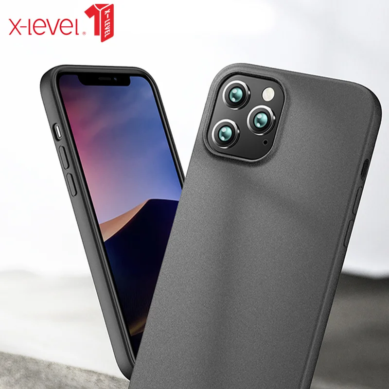 Для iPhone 12 Pro чехол X-Level Сверхтонкий для телефона из мягкого ТПУ силикона Матовая