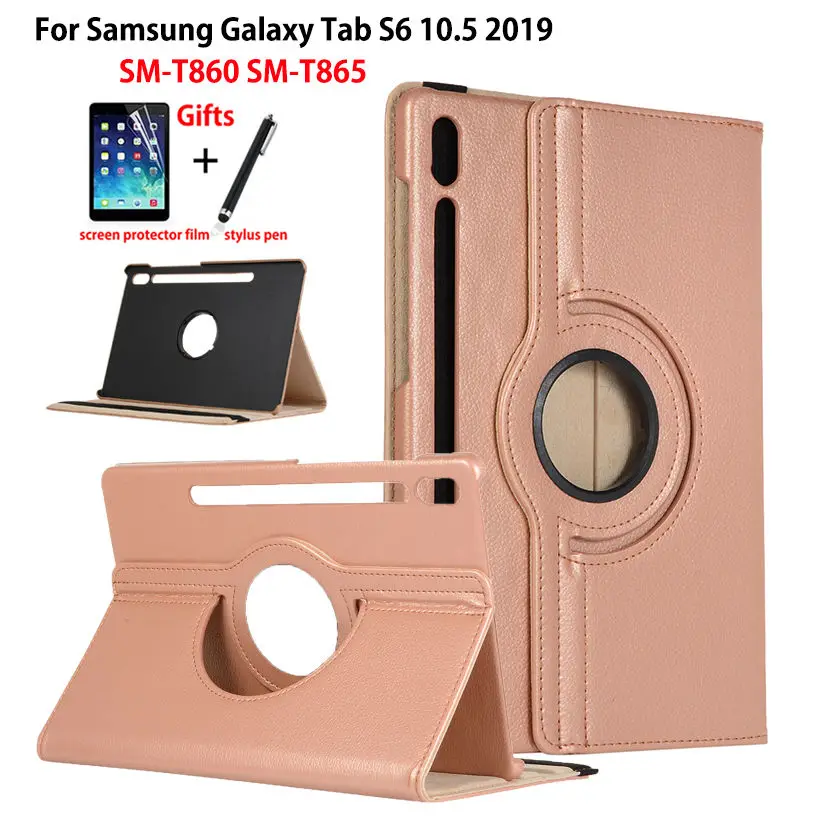Фото Вращающийся на 360 градусов чехол для Samsung Galaxy Tab S6 10 5 SM-T860 T860 2019 дюйма