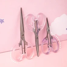 1PC Simple Frosted Transparent Small Scissors Home Office Decor Supplies Student Handmade Tools School Cutting Accessories
1PC Simple Frosted Transparent Small Scissors Home Office Decor Supplies Student Handmade Tools School Cutting Accessories
