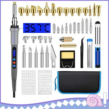 45pcs Sets Engraving Pen Tools Sets LCD Wood Burning Kit Wood Burning Pyrography Pen Engraving Craft Tools Electric Iron 
45pcs Sets Engraving Pen Tools Sets LCD Wood Burning Kit Wood Burning Pyrography Pen Engraving Craft Tools Electric Iron