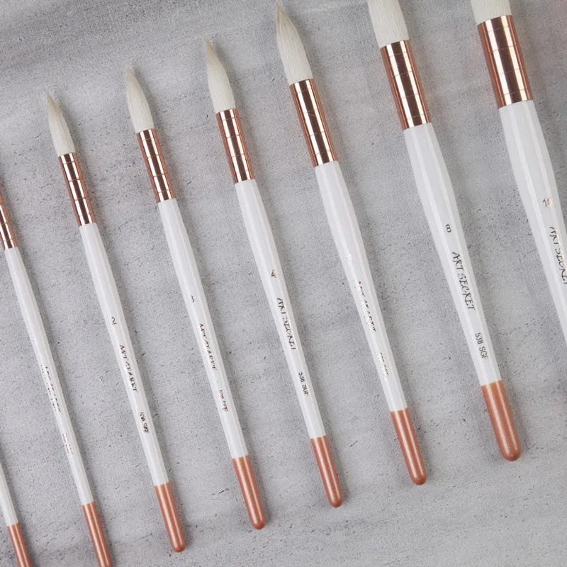 ArtSecret 538SGF High Quality Goat Hair Brass Ferrule Wooden Handle Brushes Artistic Art Painting Pen For Watercolor Drawing
ArtSecret 538SGF High Quality Goat Hair Brass Ferrule Wooden Handle Brushes Artistic Art Painting Pen For Watercolor Drawing