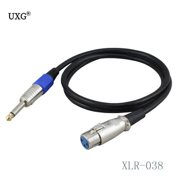 

1/2/3/5/10m Microphone Wire Cord XLR Female To Jack 6.35/6.5mm Male Plug Audio Lead Microphones Cable