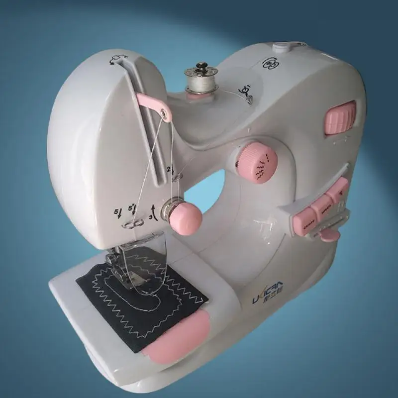 Mini Sewing Machine Built-in Light Mending Machine Dual Speed Double Thread Stitching Electric Pedal Sewing EU Plug Small Gadget
Mini Sewing Machine Built-in Light Mending Machine Dual Speed Double Thread Stitching Electric Pedal Sewing EU Plug Small Gadget