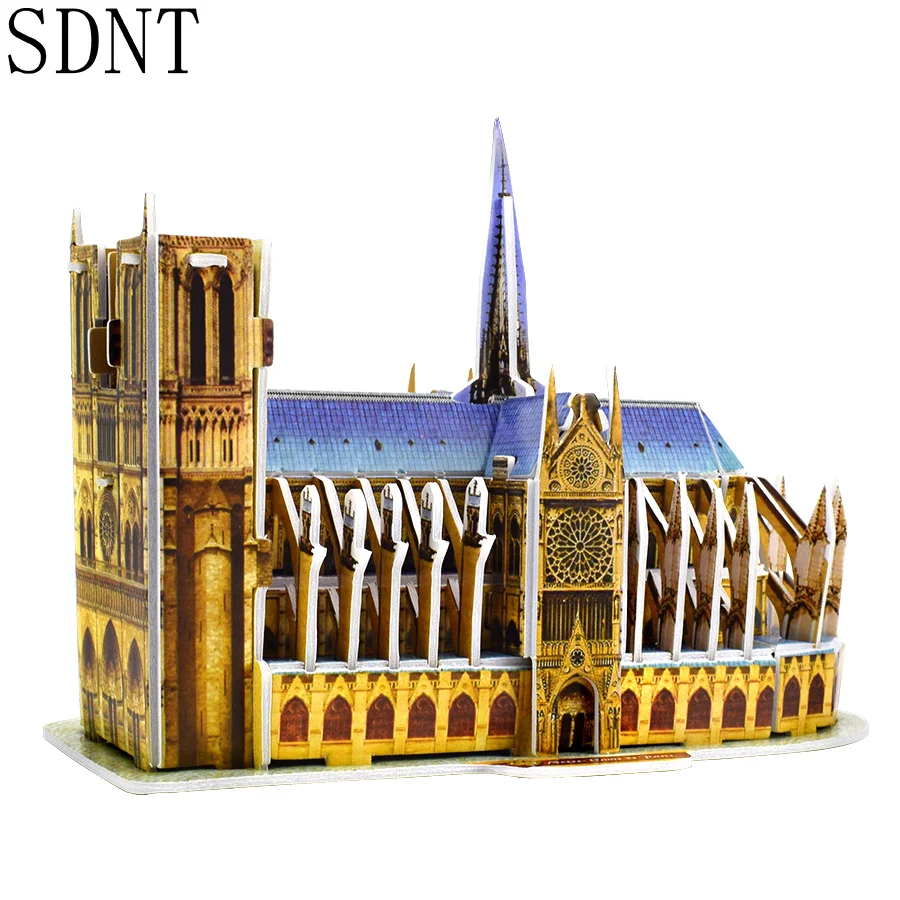 3D Puzzle Toys for Children Notre Dame de Paris Building Model DIY Assembly Cardboard Model Educational Toys Gift for Kids Adult
3D Puzzle Toys for Children Notre Dame de Paris Building Model DIY Assembly Cardboard Model Educational Toys Gift for Kids Adult