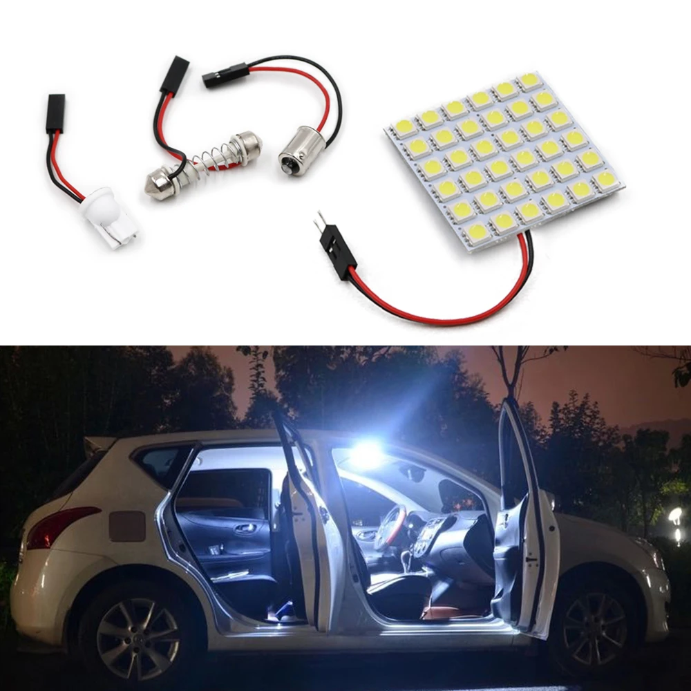 1sets Car Led Panel Reading Map Lamp 5050 T10 Ba9s C5w Adapter Festoon Dome Reading Light Auto Interior Accessories
1sets Car Led Panel Reading Map Lamp 5050 T10 Ba9s C5w Adapter Festoon Dome Reading Light Auto Interior Accessories