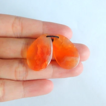 Fashion Earring High Quality Nature Gemstone Orange Agate For Jewelry,26X16X4mm,5.1g
Fashion Earring High Quality Nature Gemstone Orange Agate For Jewelry,26X16X4mm,5.1g