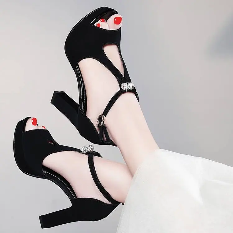 2019 New Style Sexy High-heeled Ladies' Sandals Man-made Diamond Korean-style Waterproof Platform Summer Beaded Bracelet Chunky-
2019 New Style Sexy High-heeled Ladies' Sandals Man-made Diamond Korean-style Waterproof Platform Summer Beaded Bracelet Chunky-