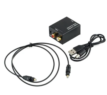 High Quality Digital Adaptador Optic Coaxial RCA Toslink Signal to Analog Audio Converter Adapter Cable DHL Free shipping
High Quality Digital Adaptador Optic Coaxial RCA Toslink Signal to Analog Audio Converter Adapter Cable DHL Free shipping