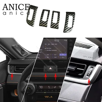 4pcs Carbon fiber color stainless steel Air Conditioning Dashboard Vent Cover Fit For Toyota RAV4 2019
4pcs Carbon fiber color stainless steel Air Conditioning Dashboard Vent Cover Fit For Toyota RAV4 2019