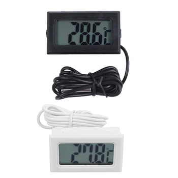 2 Pcs Digital Thermometer LCD Refrigerator Freezer Fridge Digital Thermometer - Black & White
2 Pcs Digital Thermometer LCD Refrigerator Freezer Fridge Digital Thermometer - Black & White
