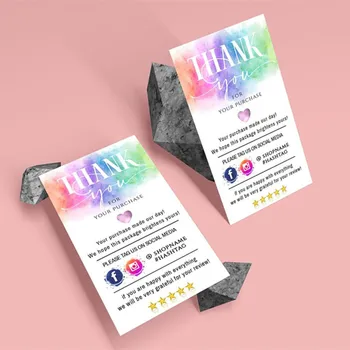 Personalize Rainbow Insert Card ,Small Business Thank You card,Custom Logo Social Media Card, business name cards
Personalize Rainbow Insert Card ,Small Business Thank You card,Custom Logo Social Media Card, business name cards