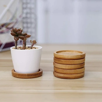 Planter Pot Bamboo Saucer Square Succulent Pot Holder Drainage Tray for Small Ceramic Planters Holding 8Pcs 4.9 Inch
Planter Pot Bamboo Saucer Square Succulent Pot Holder Drainage Tray for Small Ceramic Planters Holding 8Pcs 4.9 Inch