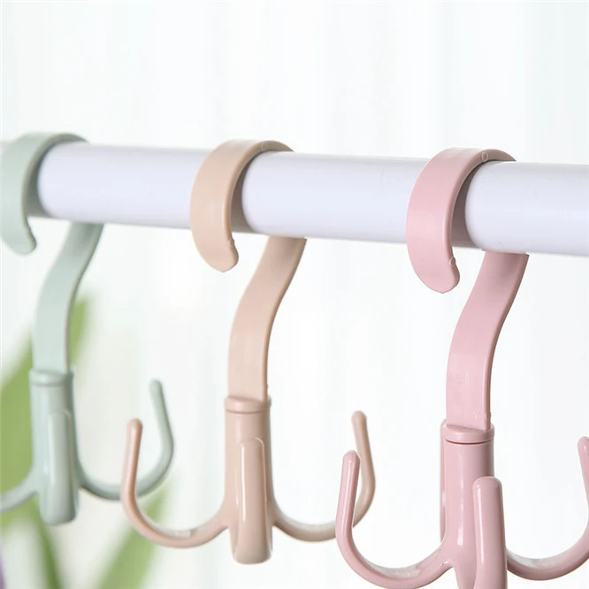 360 Degrees Rotated 4 Hooks Plastic Hanger Handbag Clothes Holder Shelf Rack Home Storage Organizer Tools 10pcs
360 Degrees Rotated 4 Hooks Plastic Hanger Handbag Clothes Holder Shelf Rack Home Storage Organizer Tools 10pcs