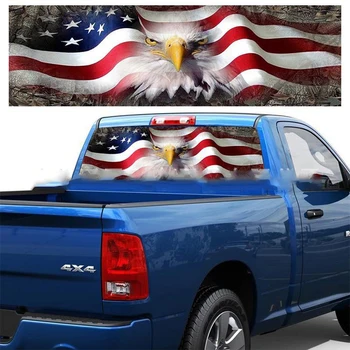 Latest 135*36cm AMERICAN USA FLAG EAGLE PICK-UP TRUCK BACK WINDOW GRAPHIC DECAL PERFORATED VINYL WFPK A124
Latest 135*36cm AMERICAN USA FLAG EAGLE PICK-UP TRUCK BACK WINDOW GRAPHIC DECAL PERFORATED VINYL WFPK A124