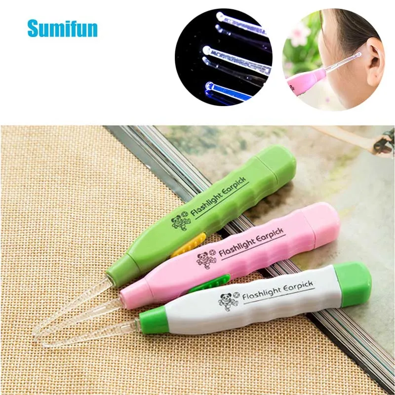 Sumifun 1/2/3pcs Ear Cleaner LED Light Earpick Ear Wax Remove Random Color Ear Spoon Curette Ear Cleaning Ear Safety Cleaner
Sumifun 1/2/3pcs Ear Cleaner LED Light Earpick Ear Wax Remove Random Color Ear Spoon Curette Ear Cleaning Ear Safety Cleaner