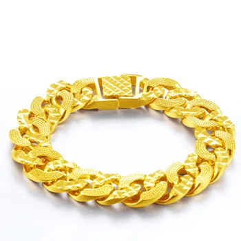 Forever Not Fade 24K Gold Filled Jewelry Bracelets for Men Women Pulseira Feminina Bizuteria Joyas Wedding Fine Gold Bracelets
Forever Not Fade 24K Gold Filled Jewelry Bracelets for Men Women Pulseira Feminina Bizuteria Joyas Wedding Fine Gold Bracelets