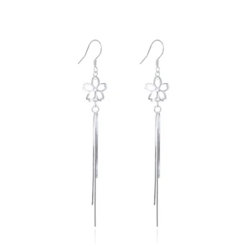 Fashion S925 Sterling Silver Long Earrings Beautiful Party Jewelry for Female Love Promise Jewelry Gift for Mother CHDBR003317 
Fashion S925 Sterling Silver Long Earrings Beautiful Party Jewelry for Female Love Promise Jewelry Gift for Mother CHDBR003317