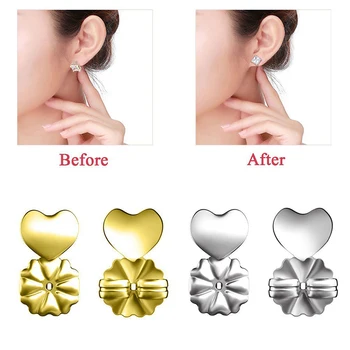 Fashion Silver Earring Backs Support Hypoallergenic Earrings Lift Lifters Fits All Post Earrings Backs
Fashion Silver Earring Backs Support Hypoallergenic Earrings Lift Lifters Fits All Post Earrings Backs