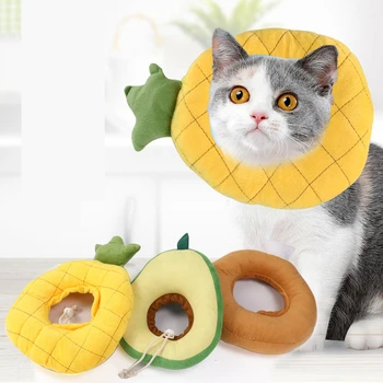 

Fruit Elizabeth Circle Cat Anti-bite Collar Anti-scratch Soft Headgear Cat Dog Pet Sterilization Shame Circle Cotton Collar Pet