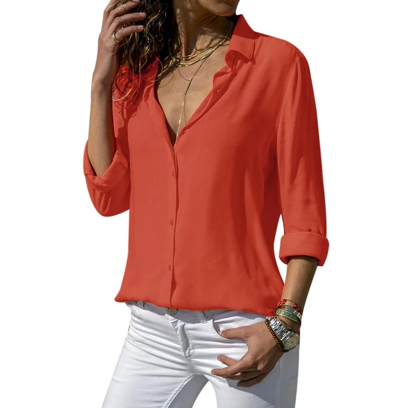 JODIMITTY Women Tops Blouses 2020 Long Sleeve Solid V-Neck Chiffon Blouse Female Office Workwear Shirts Blouse Plus Size Camisa
JODIMITTY Women Tops Blouses 2020 Long Sleeve Solid V-Neck Chiffon Blouse Female Office Workwear Shirts Blouse Plus Size Camisa