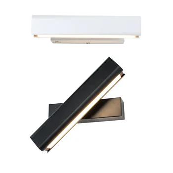 Nordic simple black and white wall lamp creative modern living room bedroom bedside stairs rotation adjustment three-color LED
Nordic simple black and white wall lamp creative modern living room bedroom bedside stairs rotation adjustment three-color LED