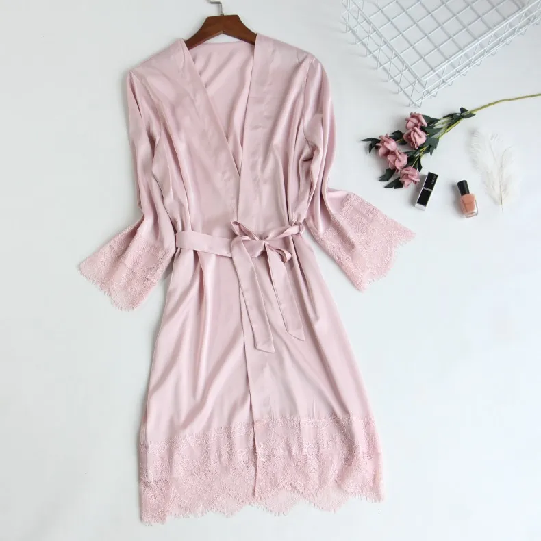 MECHCITIZ Autumn Robe Women Silk Sleepwear Women Sexy Pajamas Bathrobes Satin Lace Bridesmaid Robes Wedding Underwear Lingerie
MECHCITIZ Autumn Robe Women Silk Sleepwear Women Sexy Pajamas Bathrobes Satin Lace Bridesmaid Robes Wedding Underwear Lingerie