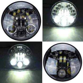 New Motorcycle 5.75 Inch 12V-24V 70W LED Headlights Headlight White For Harley Waterproof 
New Motorcycle 5.75 Inch 12V-24V 70W LED Headlights Headlight White For Harley Waterproof
