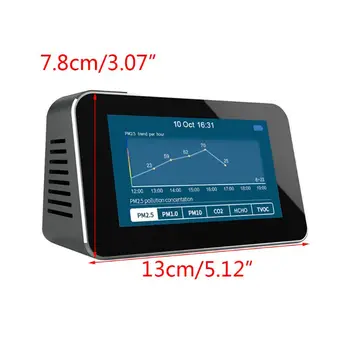 Portable Digital LCD display Quick Sensing Air Quality Monitor Gas Pollution X6HC
Portable Digital LCD display Quick Sensing Air Quality Monitor Gas Pollution X6HC