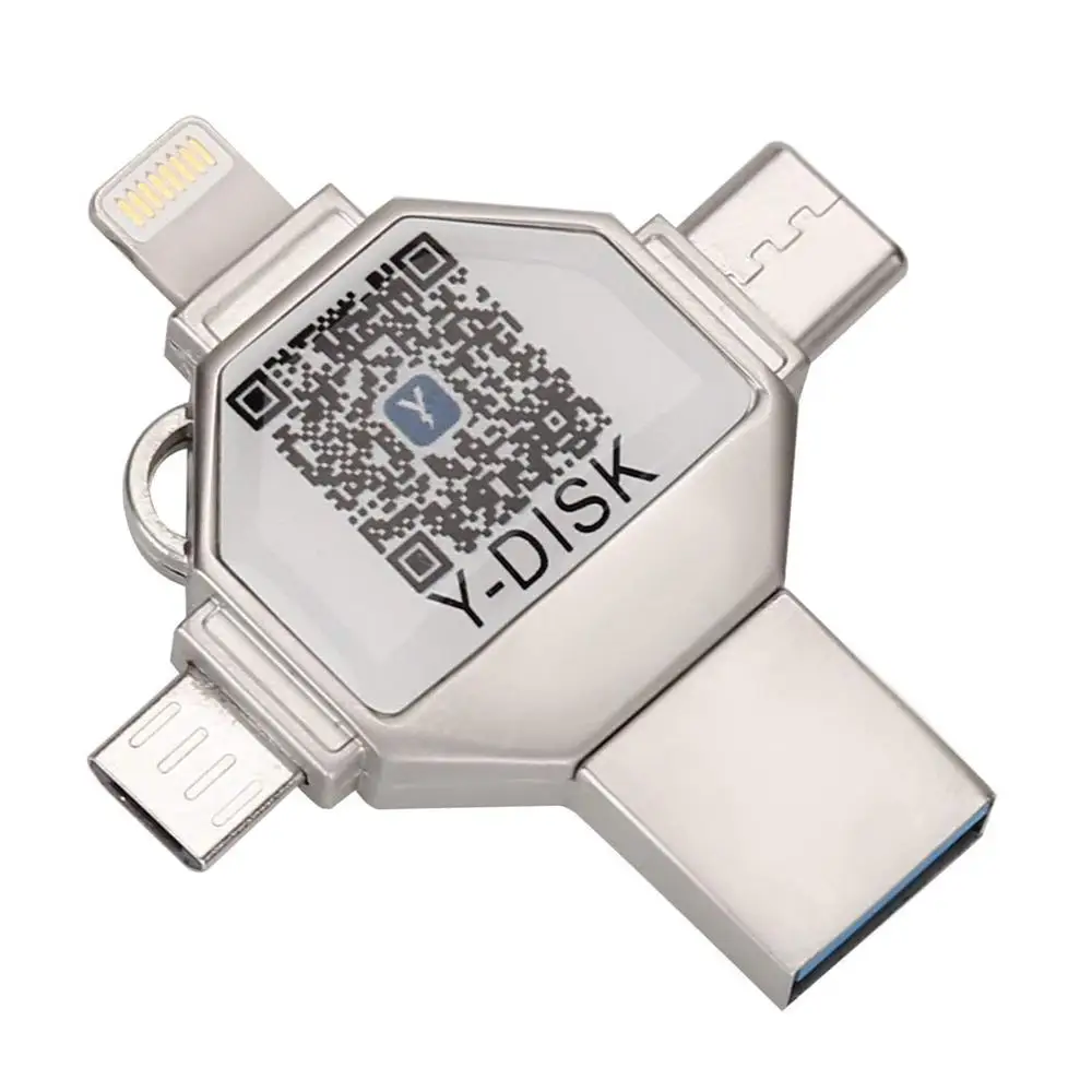 4 in 1 OTG Usb Flash Drive for iPhone Pendrive 32GB USB 3.0 Memory Stick External Storage for iOS/Android/Type C/Windows Device
4 in 1 OTG Usb Flash Drive for iPhone Pendrive 32GB USB 3.0 Memory Stick External Storage for iOS/Android/Type C/Windows Device