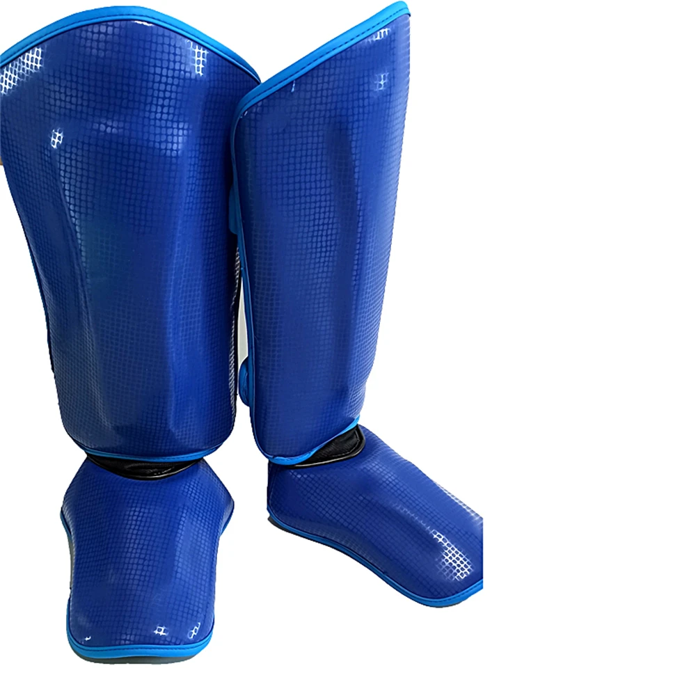 Generic PU Boxing MMA Shin Guards Men Muay Thai Ankle Support Karate